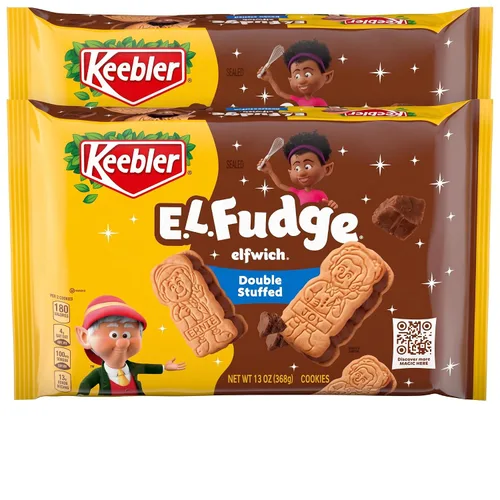 Vista 11 de Keebler E.L. Fudge - Galletas de elfwich de doble relleno, galletas sándwich rellenas con relleno de crema, 13 onzas
