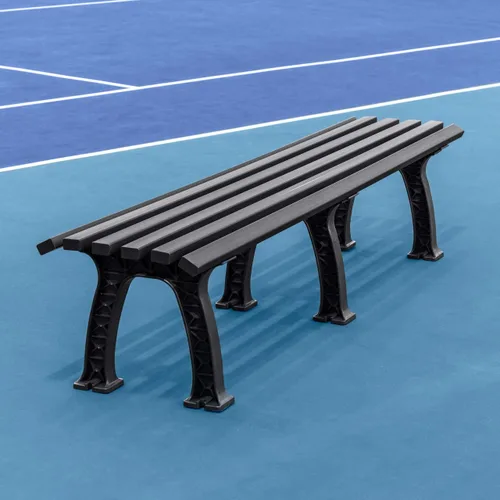 Vista 11 de Vermont Banco de cancha de tenis - 3 y 4 plazas Estándar o sin respaldo (estándar, negro, 3 plazas)