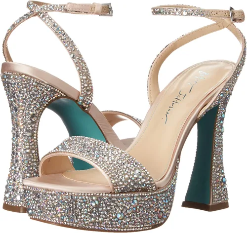 Vista 7 de Betsey Johnson Sandalia de tacón Sb-Beth para mujer Azul