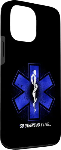 Vista 3 de iPhone 13 Pro Max EMT EMS Paramedic AMR para que otros puedan vivir... Funda