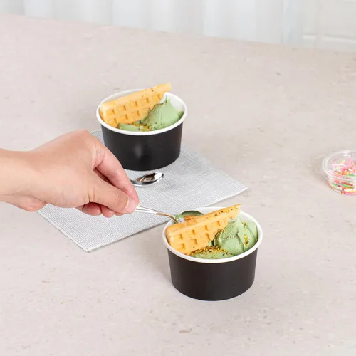 Vista 5 de Restaurantware Coppetta Coppetta - Coppetta - Coppetta Large Hot & Cold To Go Cups: perfecto para cafés - Taza de papel reciclable ecológica
