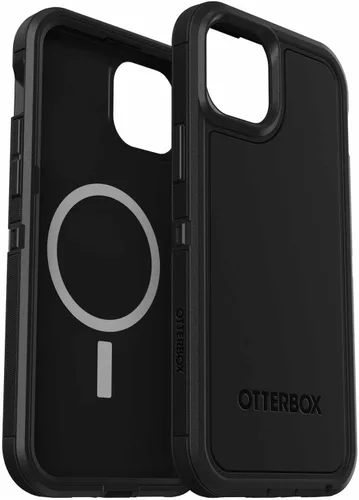 Vista 5 de OtterBox Funda para iPhone 15 Plus y iPhone 14 Plus Defender Series XT, color negro, sin pantalla, resistente, se ajusta a MagSafe, accesorio