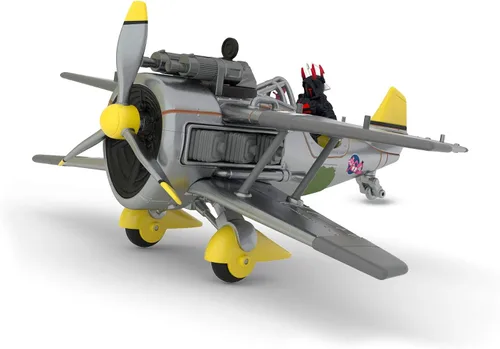 Vista 4 de Fortnite Battle Royale Collection: X-4 - Figura de avión de batalla Stormwing y Rey Helado