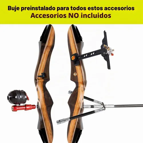 Vista 6 de Samick Sage Takedown - Juego de Arco Recurvo y Flecha - Juego Completo de Tiro con Arco Largo Listo para Usar de 62 Pulgadas - Incluye 6 Flechas
