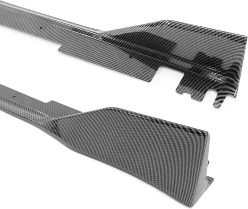Vista 6 de IKON MOTORSPRTS - Faldas laterales compatibles con Honda Civic 2022-2026, sedán de 4 puertas, polipropileno de polipropileno, fibra de carbono