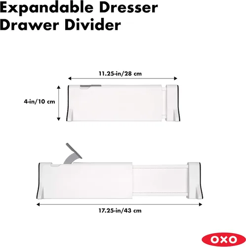 Vista 2 de OXO Good Grips - Divisor extensible para cajón, paquete de 2