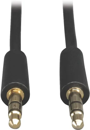 Vista 6 de Tripp Lite Mini cable de audio estéreo de 0.138 in para micrófonos, altavoces y auriculares (M/M) de 50 pies (P312-050)
