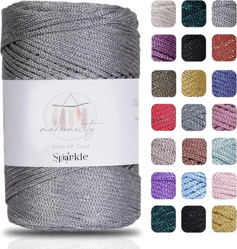 Vista 56 de Makromecity, Cordón de macramé de poliéster de 2 mm x 250 yardas (750 pies) Cordón de macramé de 2 mm de polipropileno para arte y manualidades