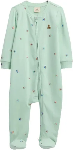 Vista 10 de GAP Traje de una pieza unisex para bebé con cremallera bidireccional y pies