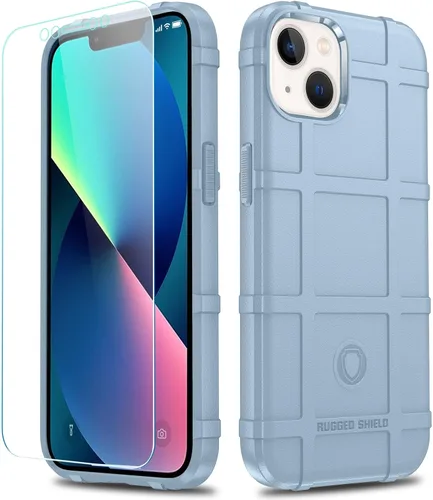 Vista 33 de Funda para iPhone 13, Rugged Shield 8 pies a prueba de caídas TPU Armadura gruesa Funda protectora táctica compatible con iPhone 13 (6.1 pulgadas)
