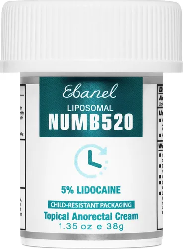 Vista 12 de Ebanel Set de crema anestésica de lidocaína al 5% y bálsamo para tatuajes, crema anestésica tópica Numb520 para alivio del dolor, quemaduras
