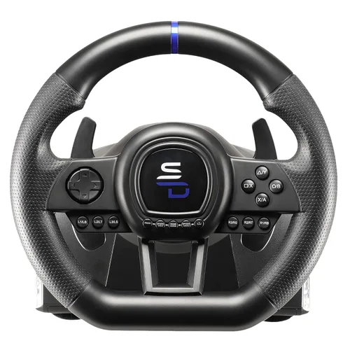 Vista 2 de Superdrive - SV650 Racing steering wheel with pedal and paddle shifters for Xbox Serie XS Switch PS4 Xbox One PC PS3 programmable for all