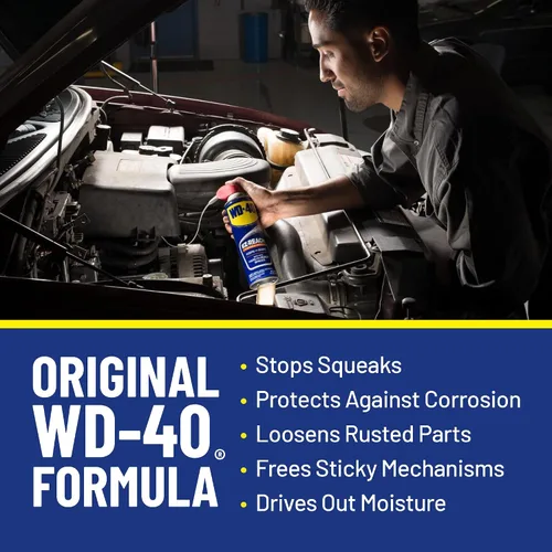 Vista 5 de WD-40 Fórmula original, producto multiuso, popote flexible EZ-Reach, 14.4 onzas [paquete doble]