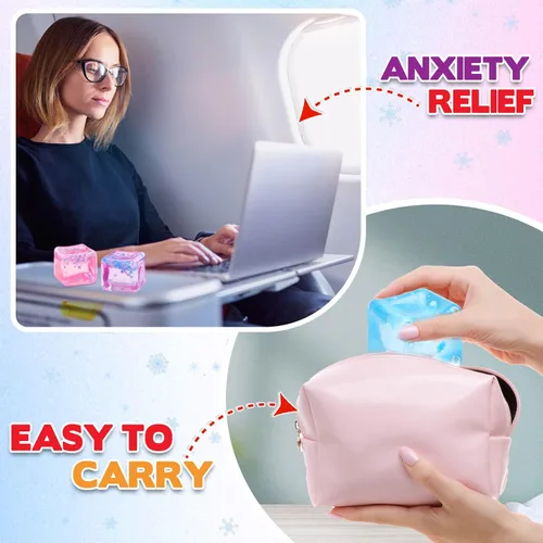 Vista 6 de Chridark Juguete Fidget Cube Stress para todas las edades: 3 piezas Sensory