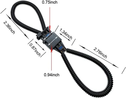 Vista 2 de (2 piezas) La mayoría de fibra óptica Loop Bypass Adaptador macho y hembra para Benz Audi Mercedes BMW VW Porsche