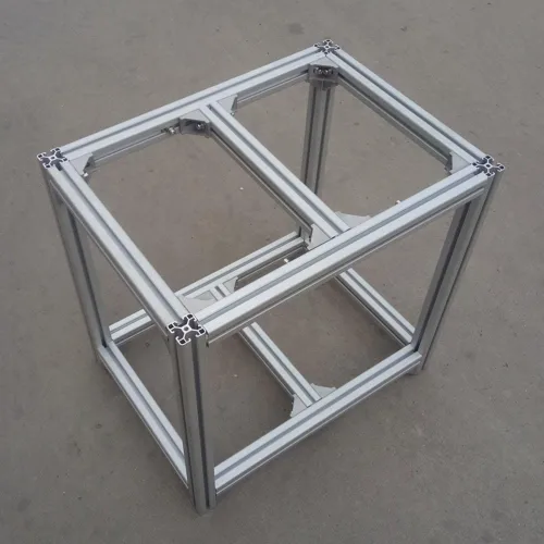 Vista 6 de Juego de conectores de perfil de aluminio de la serie 2020, 4 soportes de esquina, 8 tuercas M5 x 0.315 in, 8 tornillos de rosca de tapa hexagonal