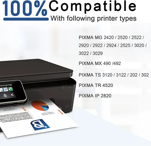 Vista 5 de BJ Cartuchos de tinta de repuesto para Canon PG-245XL 245 XL compatible con impresora Canon PIXMA MG2520 MG2920 MG2922 MG2924 MG2420 MG2522 MG2525