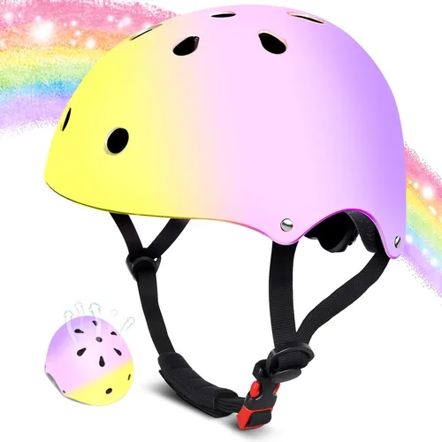 Vista 14 de Casco de bicicleta para niños de 2-3-5-8-14 años para niñas, niños, niños pequeños, niños y jóvenes, casco de bicicleta para niños pequeños