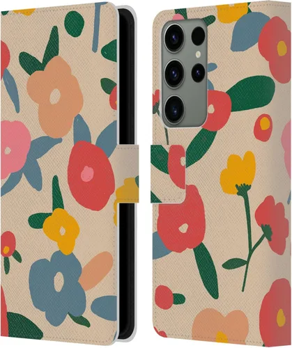 Vista 83 de Head Case Designs Officially Licensed Ninola Ditsy Flowers Yellow Nature Bold Leather Wallet Case Compatible with Samsung Galaxy A07 4G