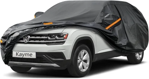 Vista 94 de Kayme Cubierta de auto SUV de 7 capas ajuste personalizado para BMW X1 (2009-2025), impermeable, para todo tipo de clima, para automóviles, cubierta