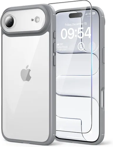 Vista 20 de TAURI Funda para iPhone 17, antiamarilleamiento con protector de pantalla, protección de grado militar, a prueba de golpes, delgada para iPhone 17
