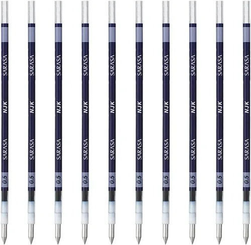 Vista 13 de Zebra BRNJK5BK - Recambio para bolígrafo, Sarasa, NJK-0.5, negro, 10