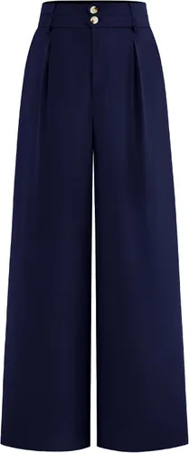 Vista 25 de BTFBM Pantalones de vestir de pierna ancha para mujer, trajes casuales de Negro