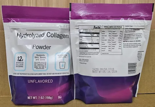 Vista 2 de Trader Joe - Colágeno hidrolizado sin sabor en polvo, 7 onzas, 6.98 oz (dos bolsas)
