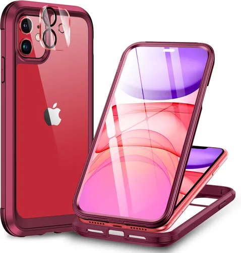 Vista 33 de Miracase - Funda para iPhone SE de 3ª/2ª generación 2022 2020 de cuerpo completo con protector de pantalla de vidrio integrado, resistente