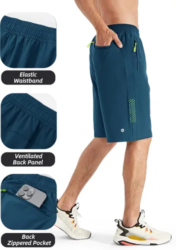 Vista 4 de HIFEOS Pantalones cortos deportivos para hombre, pantalones cortos de entrenamiento para correr, tenis, gimnasio, 5, 7, 9 pulgadas, cómodos