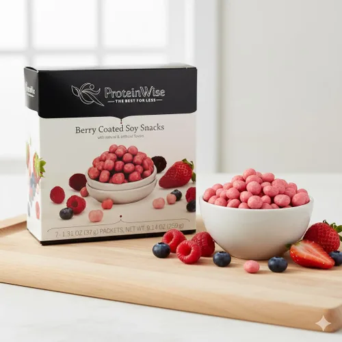 Vista 3 de ProteinWise - Snacks de soja recubiertos de bayas - 7/caja
