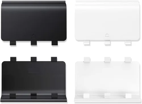 Vista 8 de KELIFANG Cubierta de batería de repuesto para puerta compatible con Xbox One One S One X parte de reparación de carcasa trasera de batería