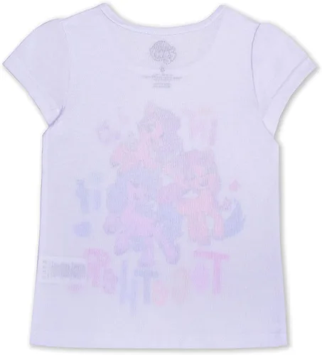 Vista 5 de My Little Pony Hasbro - Conjunto de sudadera con capucha y cremallera para niñas, camiseta de manga corta y pantalones de leggings para niños