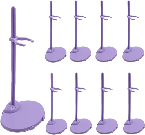 Vista 10 de 10 soportes ajustables para muñecas, soporte transparente para figura