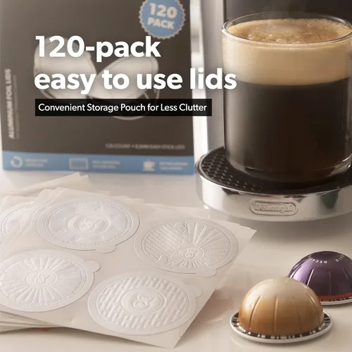 Vista 8 de di Oro Caffè - Tapas reutilizables para cápsulas de café compatibles con máquinas Nespresso VertuoLine para reutilizar cápsulas de café Vertuo
