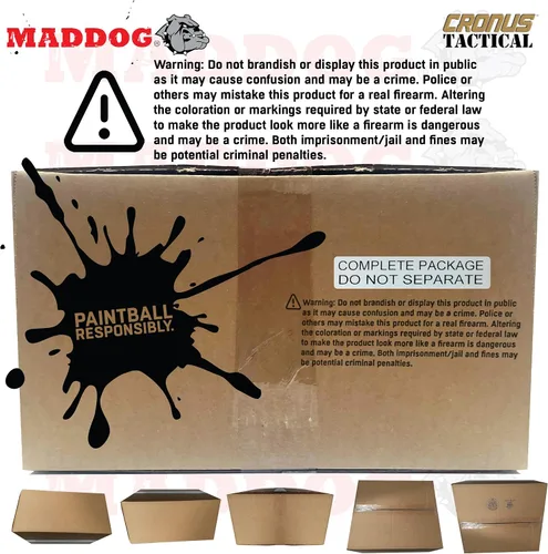 Vista 9 de Maddog Tippmann Cronus Tactical Protective Paintball Gun Marker Starter Package
