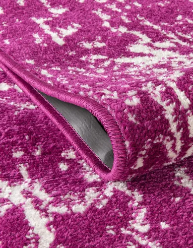 Vista 8 de Rugs.com Arlington Collection - Alfombra de pasillo de 12 pies, color morado, de pelo medio, perfecta para pasillos, entradas