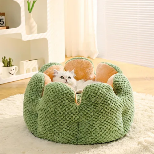 Vista 8 de CWV Lindas camas para gatos, camas para gatitos, camas suaves para perros pequeños, camas lavables para mascotas para cachorros y gatitos