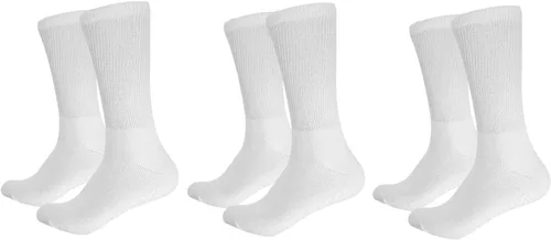 Vista 19 de Personal Touch Calcetines unisex para hombre o mujer, para diabéticos, cómodos, para hospital, 9 pares