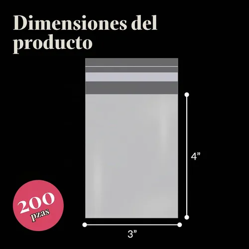 Vista 3 de Prestee Bolsas de celofán transparente autosellantes – Paquete de 200 bolsas de plástico transparente para embalaje, golosinas, regalos y bolsas