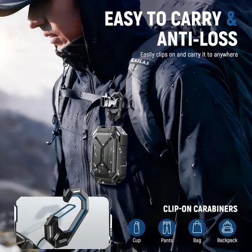 Vista 8 de MOBOSI para Funda de AirPods Pro 3 [Funda Impermeable IP68 para iPods Pro 3 y Compatible con MagSafe] Funda Protectora de Grado Militar para Earpods