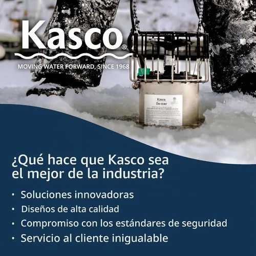 Vista 4 de Kasco – Marine anticongelante 1/2HP 120 voltios estanque Lago Dock deicer 2400d025 De-icer compact dock bubbler for smaller areas, prevents ice