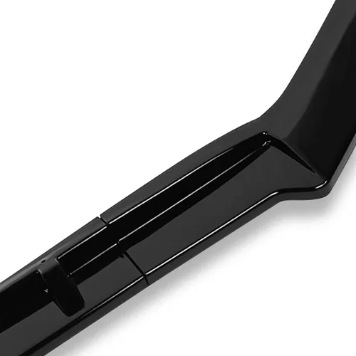 Vista 3 de DNA MOTORING Borde de parachoques delantero estilo MP compatible con 18-20 Sienna, negro brillante, 2-PU-533-PBK