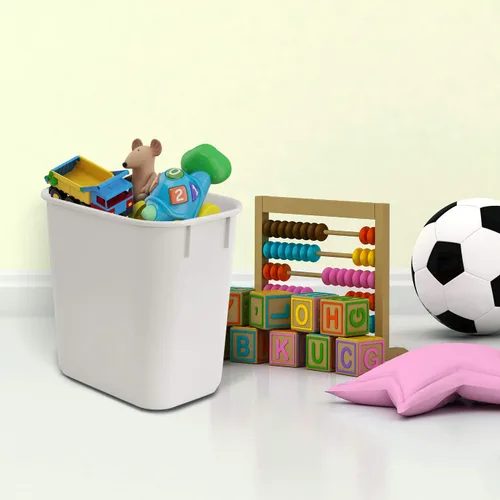Vista 6 de Acrimet Papelera de basura (plástico) (color blanco) (juego de 4)