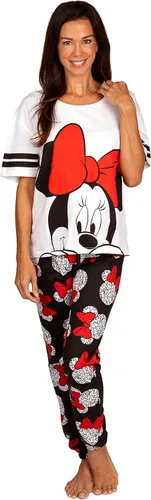 Vista 3 de Disney - Conjunto de pijama de 2 piezas para mujer incluye camiseta y pantalones de dormir