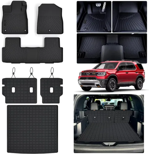 Vista 7 de Revestimientos de suelo para Acura ADX y Honda HR-V 2023-2026 TPE 2023-2026 TPE protección para todo tipo de clima, tapetes de primera y 2ª fila