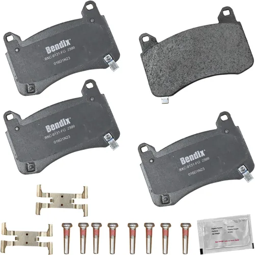 Vista 245 de Bendix Priority1 CFC154 - Juego de pastillas de freno de disco para Avanti II, Century, LeSabre, Regal, Riviera, chasis comercial, DeVille