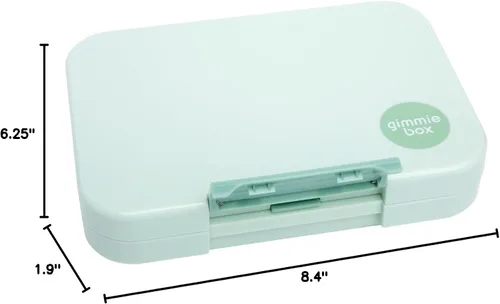 Vista 4 de gimmiebox lonchera para niños a prueba de fugas contenedor bento caja gimmieone (verde)