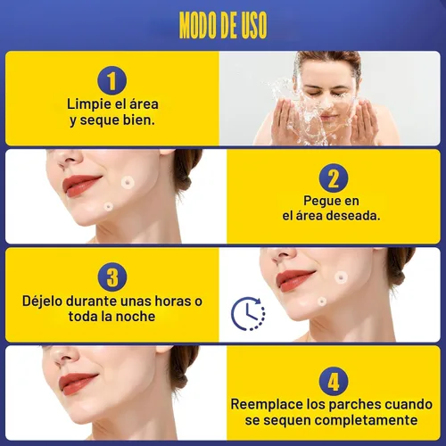 Vista 5 de Parches de tratamiento de verrugas con 1% de ácido salicílico, calcomanías hidrocoloides finas e impermeables para manos y pies, fundas protectoras