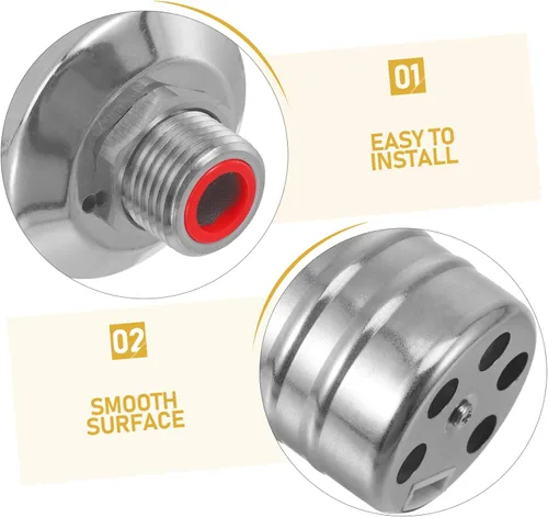 Vista 7 de OUNONA Válvula de flotador de acero inoxidable para interruptor de flotador de tanque de agua válvula automática de tanque de controlador de nivel